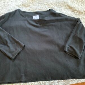 Jamie + the Jones Black Silk Top